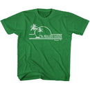 SAVED BY THE BELL MALIBU SANDS TODDLER 2T T-Shirt in Vintage Green