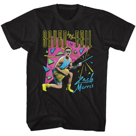 SAVED BY THE BELL ZACK SPLOSION S T-Shirt in Black