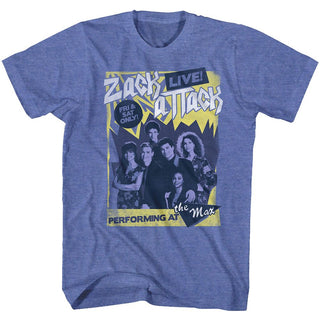 Saved By The Bell Zack Attack Live Adult T-Shirts