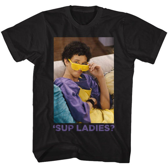 SAVED BY THE BELL SUP LADIES S T-Shirt in Black