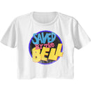 SAVED BY THE BELL SBTB LOGO LADIES FESTIVAL CALI S T-Shirt in White