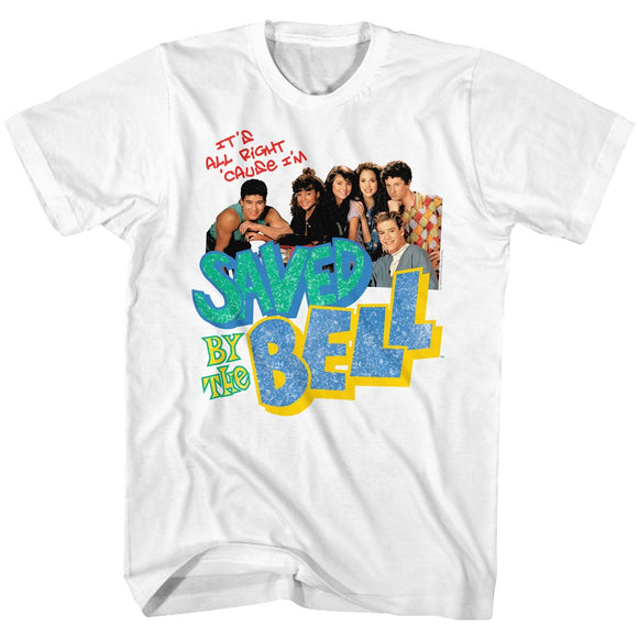 SAVED BY THE BELL TACKY COLLAGE S T-Shirt in White