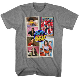 SAVED BY THE BELL SCRAPBOOK S T-Shirt in Graphite Heather