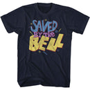 SAVED BY THE BELL FADED SQUIGGLES S T-Shirt in NAVY
