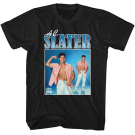 SAVED BY THE BELL SBTB SLATER 90S STYLE S T-Shirt in Black