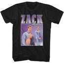 SAVED BY THE BELL SBTB ZACK 90S STYLE S T-Shirt in Black