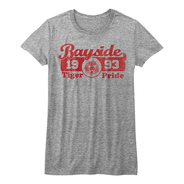 SAVED BY THE BELL TIGER PRIDE LADIES S T-Shirt in Athletic Heather
