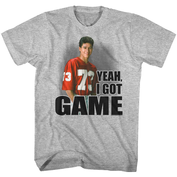 SAVED BY THE BELL I GOT GAME S T-Shirt in GRAY Heather
