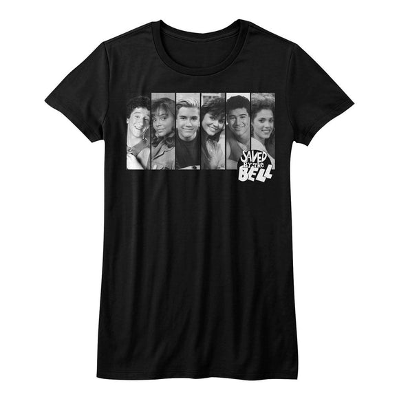 SAVED BY THE BELL THE GANG LADIES S T-Shirt in Black