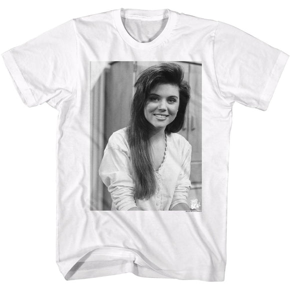 SAVED BY THE BELL KELLY KAPOW S T-Shirt in White