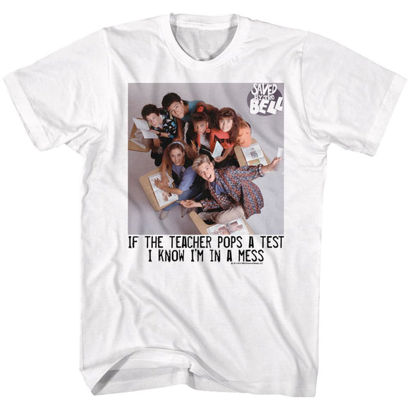 SAVED BY THE BELL IN A MESS S T-Shirt in White