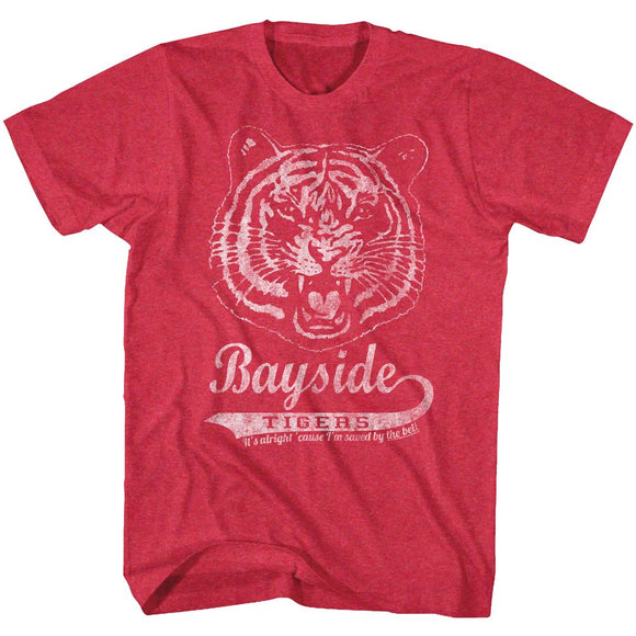 SAVED BY THE BELL BAYSIDE VINTAGE S T-Shirt in RED Heather