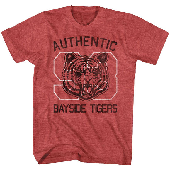 SAVED BY THE BELL AUTHENTIC S T-Shirt in RED Heather