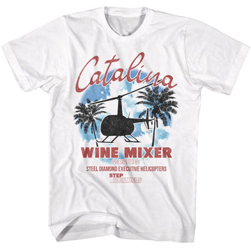 STEP BROTHERS CATALINA WINE MIXER S T-Shirt in White