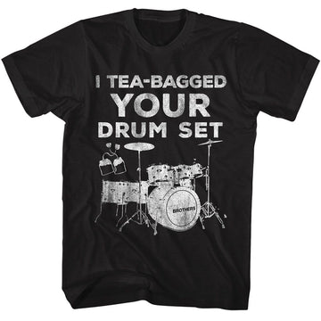 STEP BROTHERS YOUR DRUM SET S T-Shirt in Black