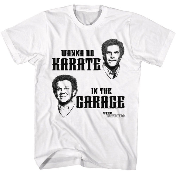 STEP BROTHERS WANNA DO KARATE S T-Shirt in White