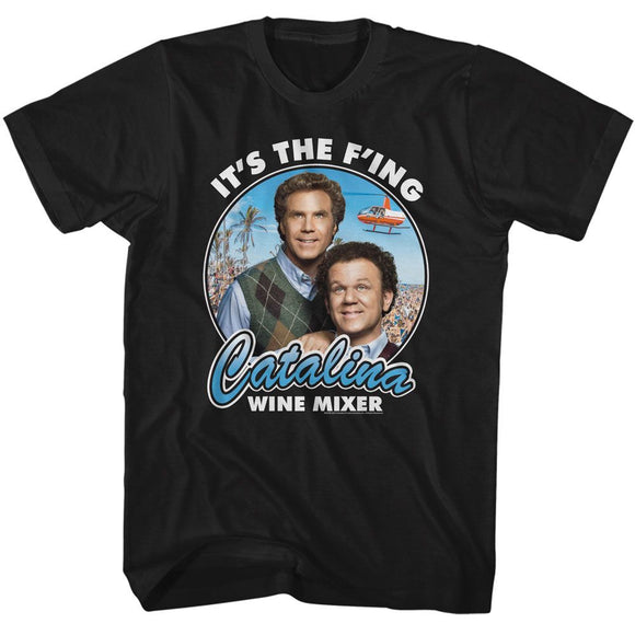 STEP BROTHERS F ING WINE MIXER S T-Shirt in Black