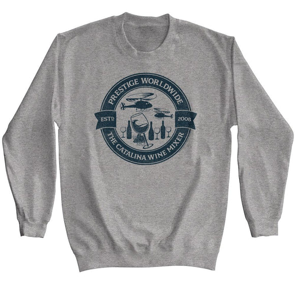 STEP BROTHERS CATALINA WINE MIXER CIRCLE GRAPHITE HEATHER T-Shirt in Graphite Heather