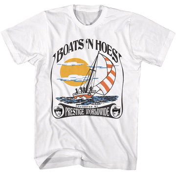 STEP BROTHERS BOATS N PRESENTED BY S T-Shirt in White