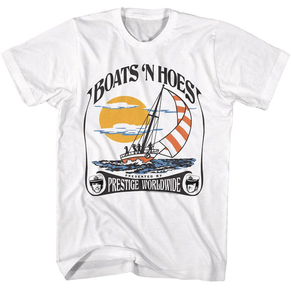 STEP BROTHERS BOATS N PRESENTED BY S T-Shirt in White