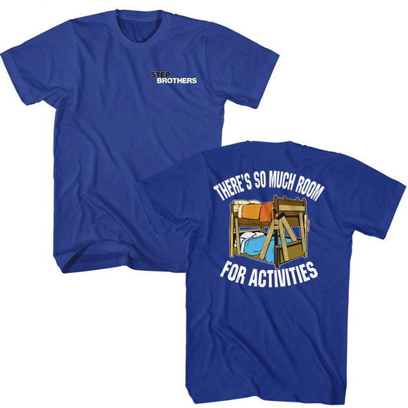 STEP BROTHERS ACTIVITIES FRONT BACK S ***F&B*** T-Shirt in Royal