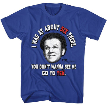STEP BROTHERS GO TO TEN S T-Shirt in Royal