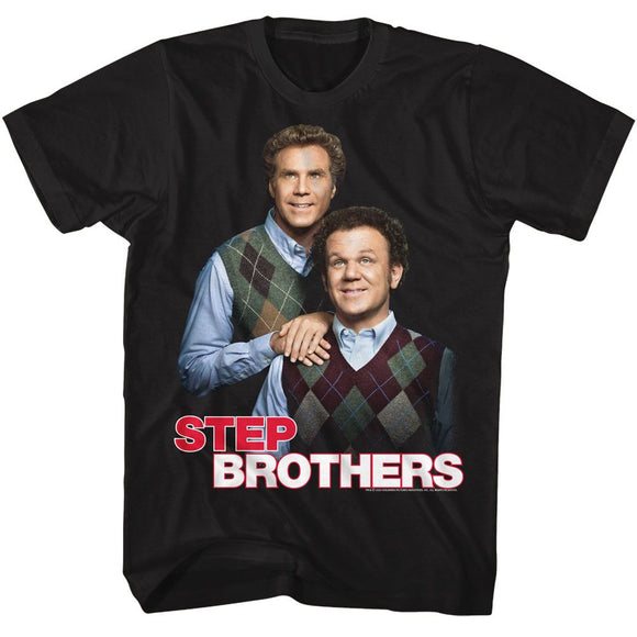 STEP BROTHERS FULL COLOR S T-Shirt in Black