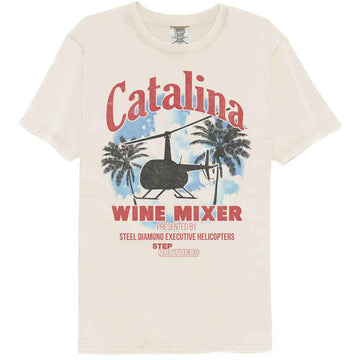 STEP BROTHERS SKY PALM TREES WINE MIXER COMFORT COLOR S T-Shirt in Ivory