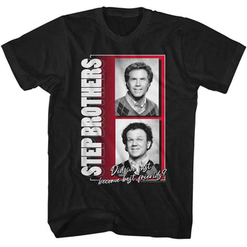 STEP BROTHERS BW PHOTOS S T-Shirt in Black