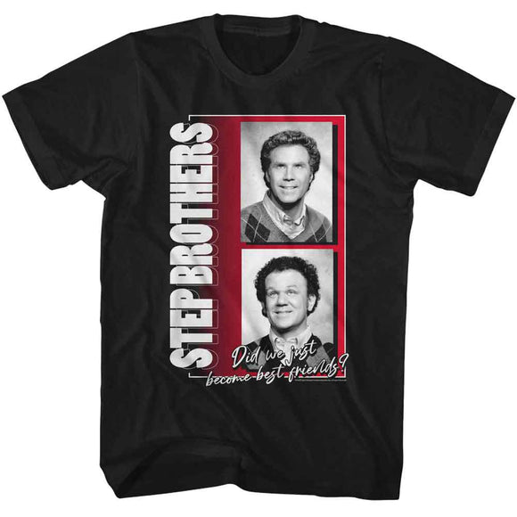 STEP BROTHERS BW PHOTOS S T-Shirt in Black
