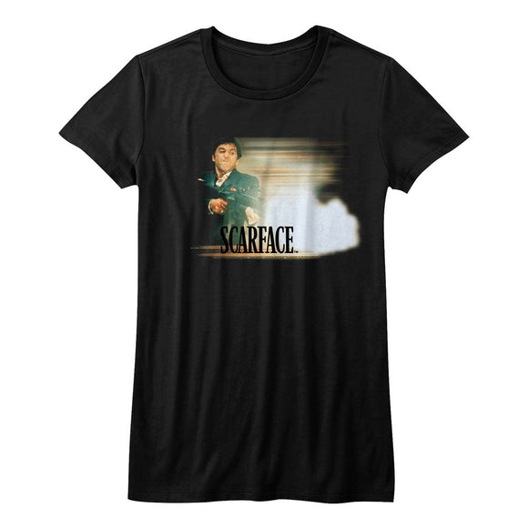 SCARFACE GLOWY DUDE LADIES S T-Shirt in Black