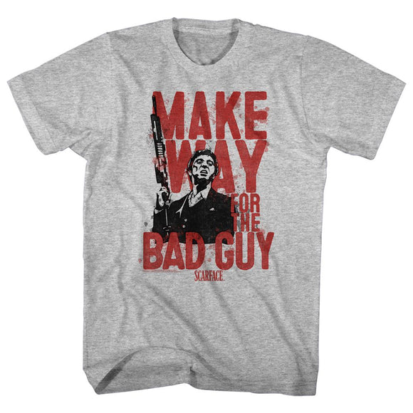 SCARFACE THE BAD GUY S T-Shirt in GRAY Heather