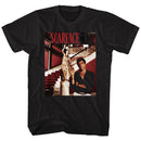 SCARFACE STATUE STAIRS S T-Shirt in Black