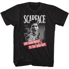 SCARFACE SAY GOODNIGHT S T-Shirt in Black