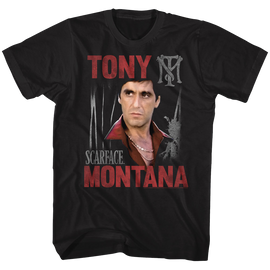 SCARFACE TONY S T-Shirt in Black