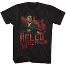 SCARFACE SAY HELLO S T-Shirt in Black