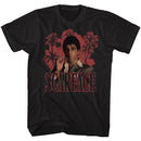 SCARFACE RED PALMS S T-Shirt in Black