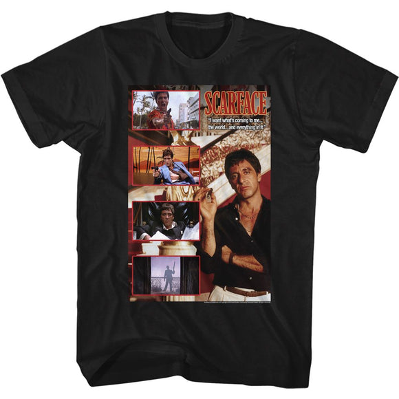 SCARFACE COMPOSITE S T-Shirt in Black