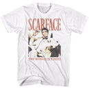 SCARFACE DA WORLD S T-Shirt in White