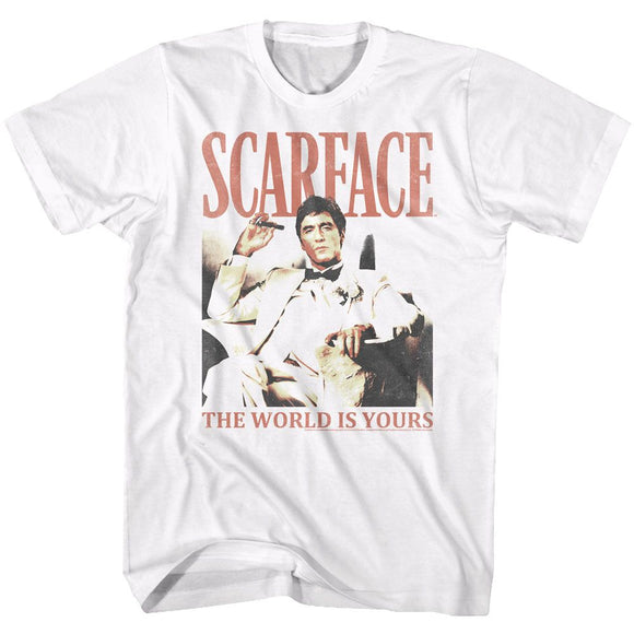 SCARFACE DA WORLD S T-Shirt in White