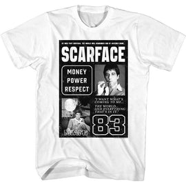 SCARFACE ANOTHER NAME S T-Shirt in White