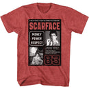 SCARFACE ANOTHER NAME S T-Shirt in RED Heather
