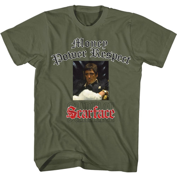 SCARFACE GLITTERLOGO S T-Shirt in Military Green