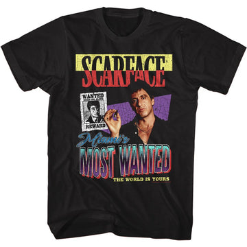 SCARFACE MOST WANTED S T-Shirt in Black