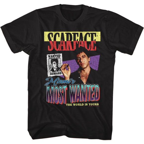 SCARFACE MOST WANTED S T-Shirt in Black
