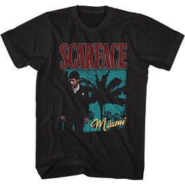 SCARFACE PALMS MIAMI S T-Shirt in Black