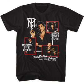 SCARFACE BOX COLLAGE S T-Shirt in Black