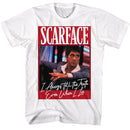 SCARFACE EVEN WHEN I LIE S T-Shirt in White