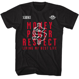 SCARFACE LIVING MY BEST LIFE S T-Shirt in Black