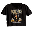 SCARFACE GOLD LOGO LADIES FESTIVAL CALI S T-Shirt in Black